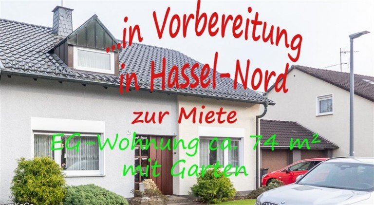95781 in Vorbereitung Gelsenkirchen - Hassel Etagenwohnung GE-Hassel-Nord: Zur Miete : Fein und sehr gem�tlich EG-WHG. im 2-Familienhaus mit Garten