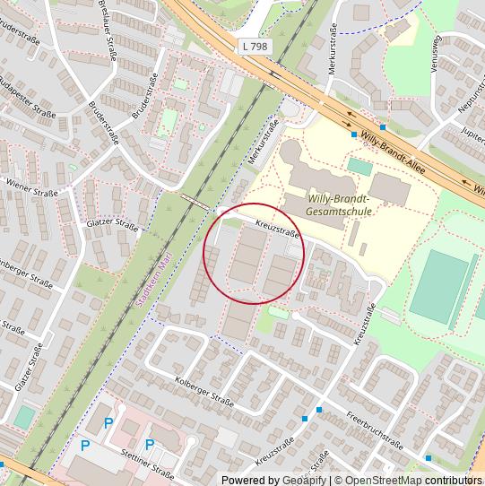 9576 Ausschnitt des STADTPLANE Etagenwohnung Marl