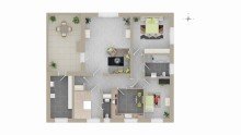 9570 OGWHG Grundriss Diese Wohnung l�sst Herzen h�her schlagen - gro�e Balkonterrasse,Tageslichtbad, 3 Zimmer ca.112m�