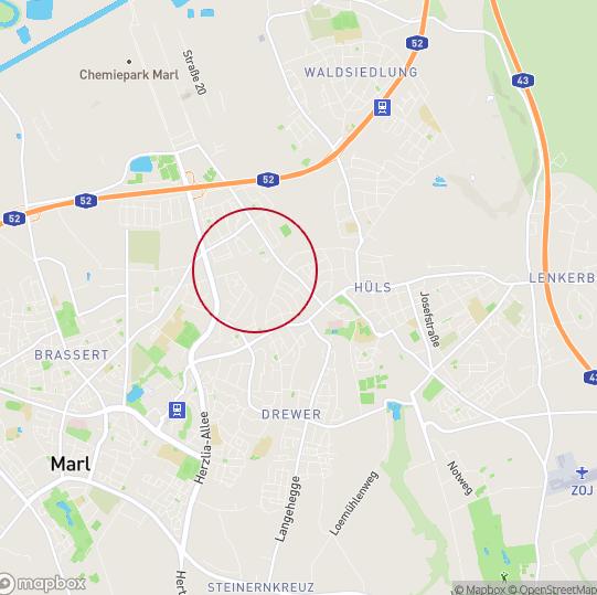 9581 Strassenkarte Etagenwohnung Marl