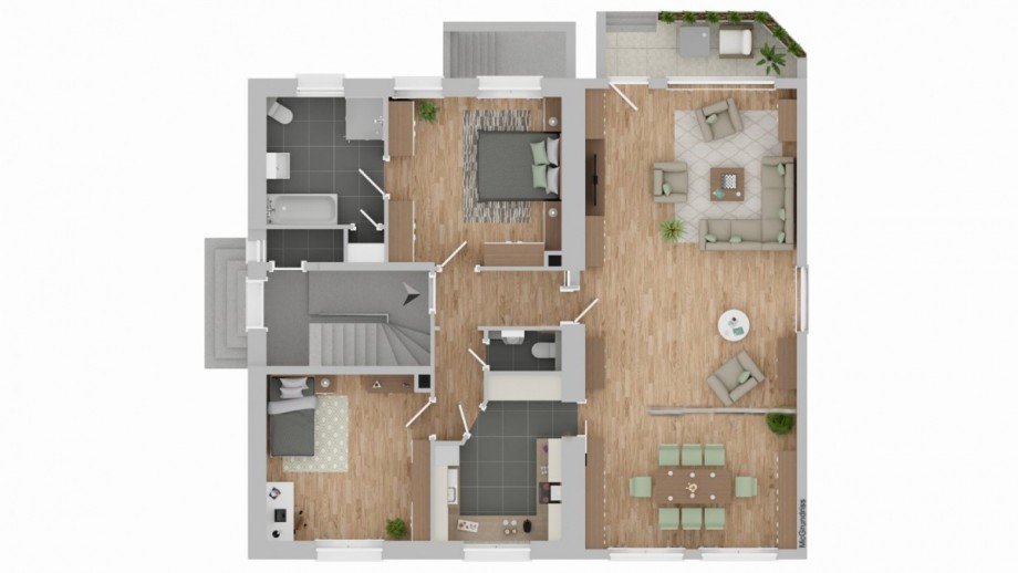 9582 Grundriss Etagenwohnung Marl